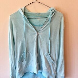 GAP Blue lightweight 3/4 Sleeve Sweatshirt Hoodie